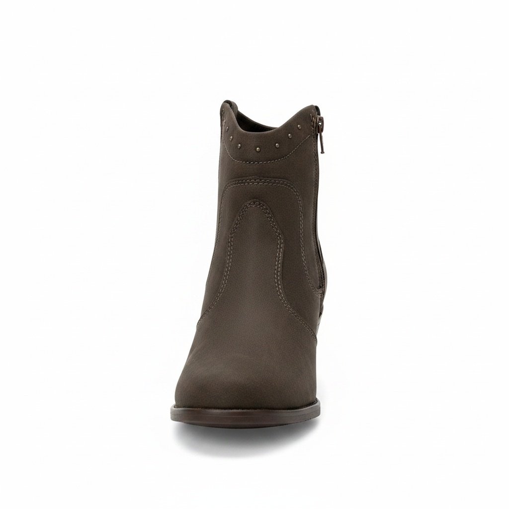 Modare Bota Cano Curto Chocolate Estilo Casual Feminino Marrom 3