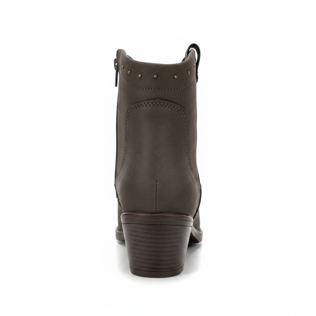 Modare Bota Cano Curto Chocolate Estilo Casual Feminino Marrom 5