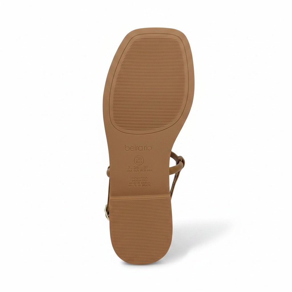 Beira Rio Rasteira Olive Feminino Design Sofisticado Verde 6