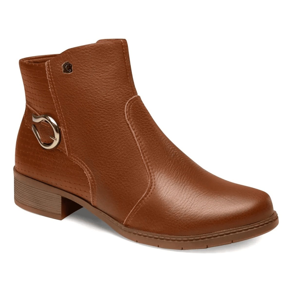 Bota Campesi Feminino Mascavo Couro Design Moderno