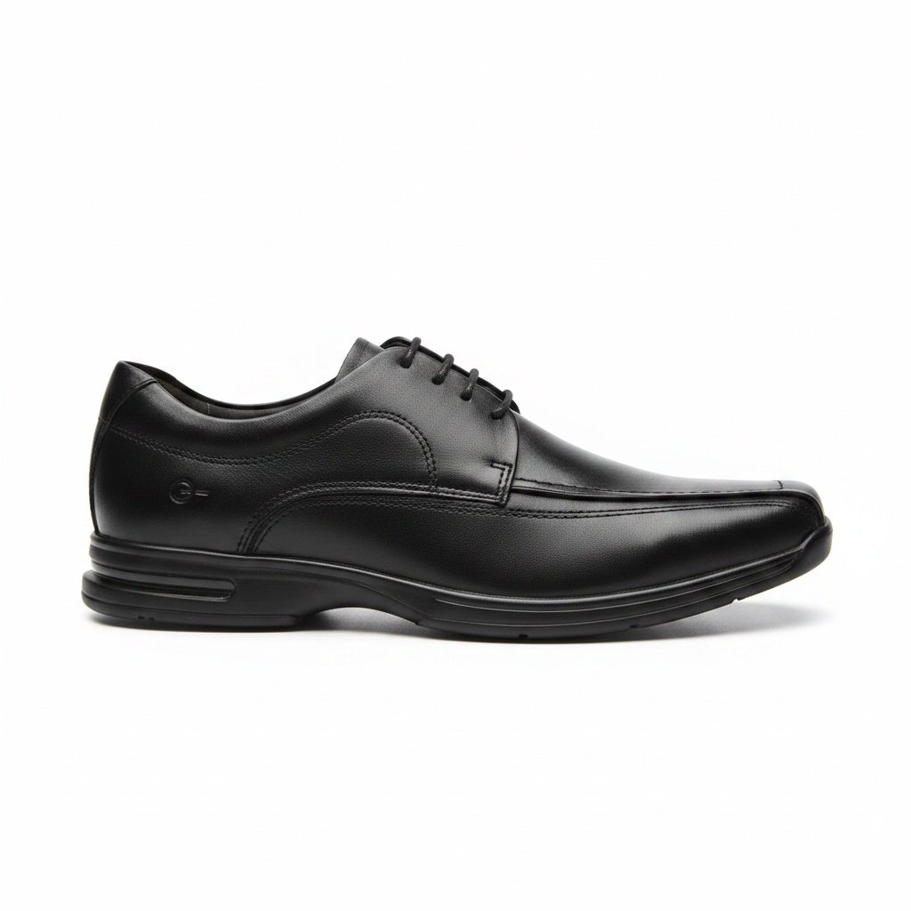 Sapato Democrata Masculino Air Spot Couro Anatomico Preto 3