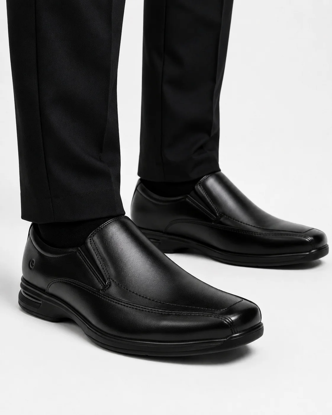 Sapato Social Democrata Smart Masculino Couro Preto 448027 Preto 2