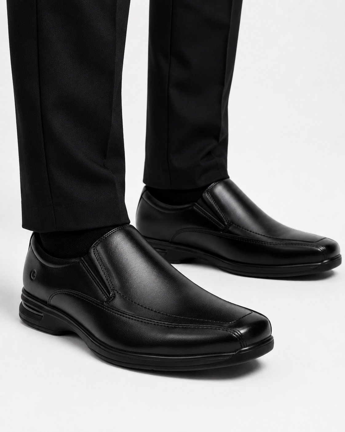 Sapato Social Democrata Smart Masculino Couro Preto 448027 Preto 2