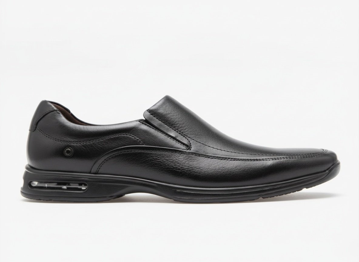 Sapato Social Democrata Smart Masculino Couro Preto 448027 Preto 4