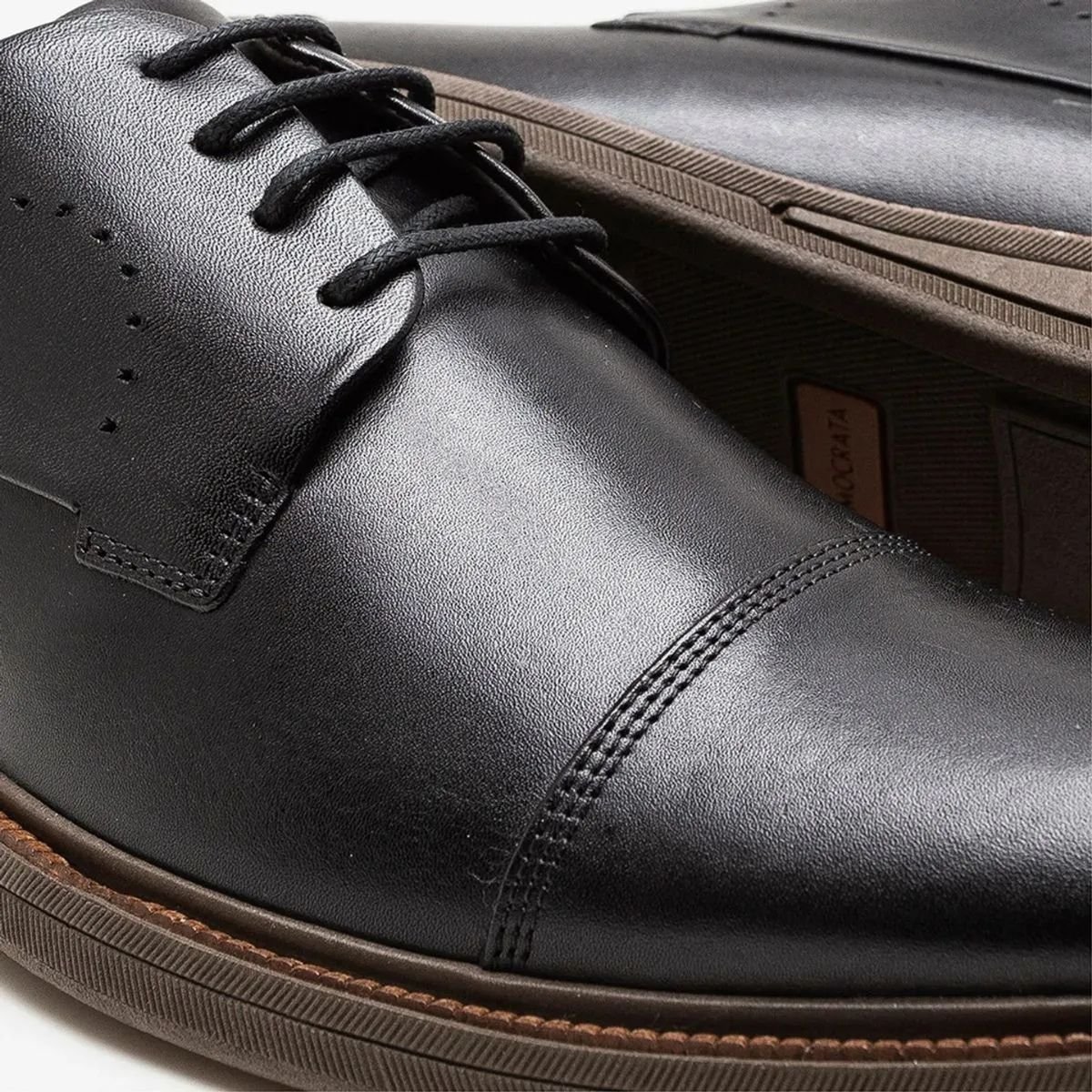 Sapato Masculino Democrata Preto Anatomico Macio Preto 4