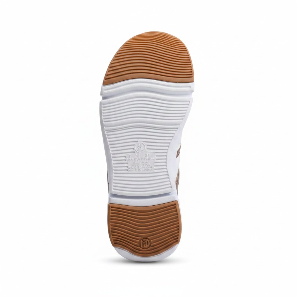 Tenis Modare Conforto Premium Branco Dourado Branco 6