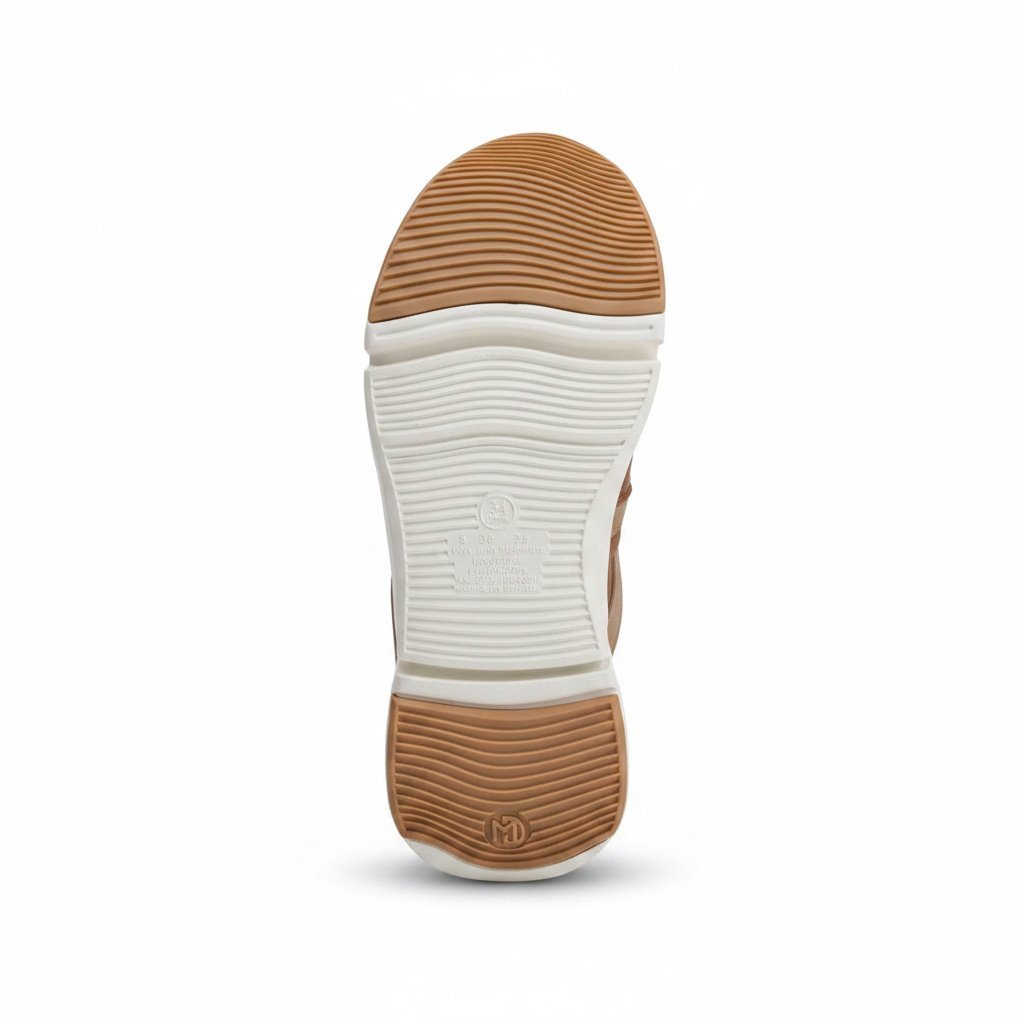 Modare Tenis Casual Castanho Dourado Design Ergonomico Marrom 6