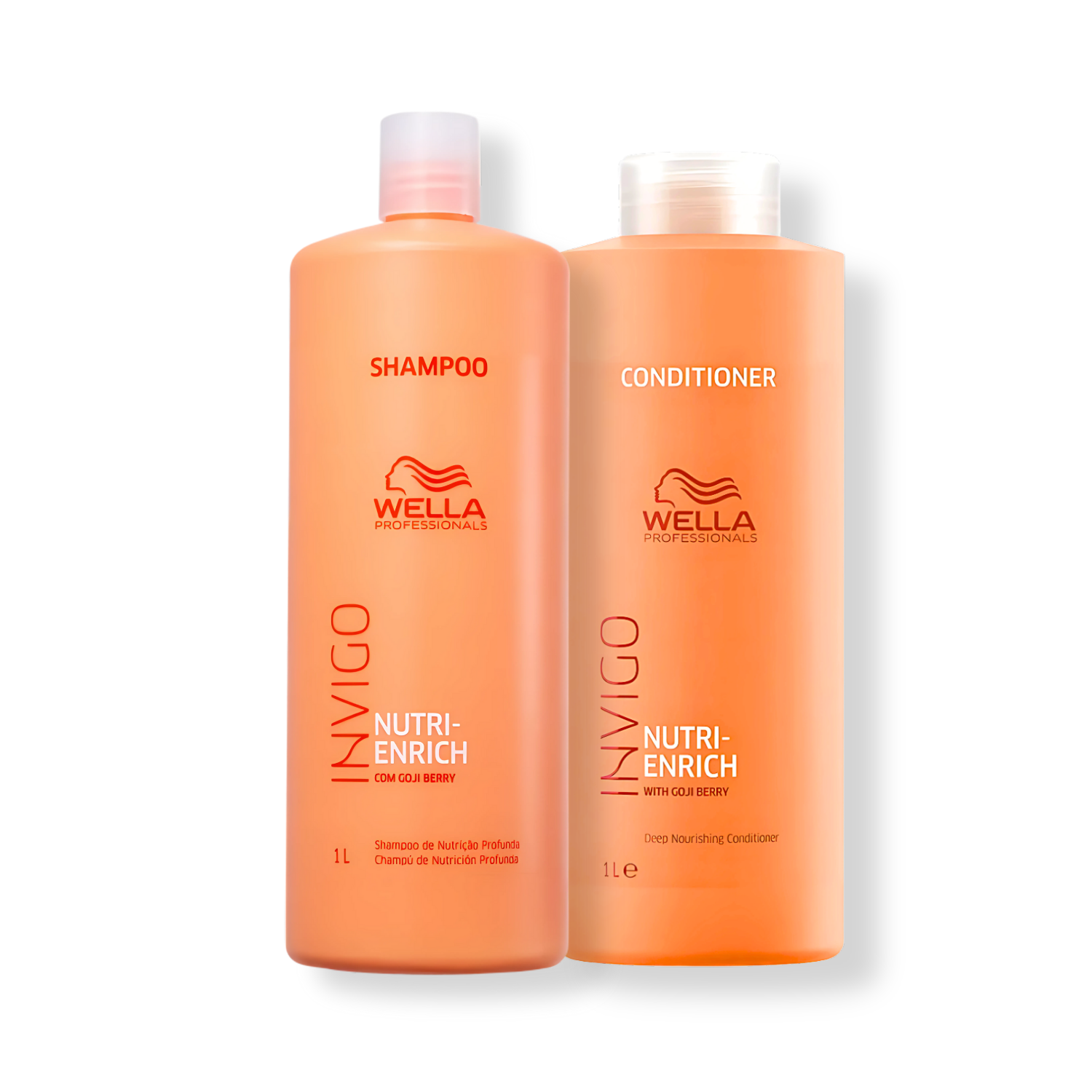 Kit Wella - Shampoo 1L e Condicionador 1L Invigo Nutri-Enrich