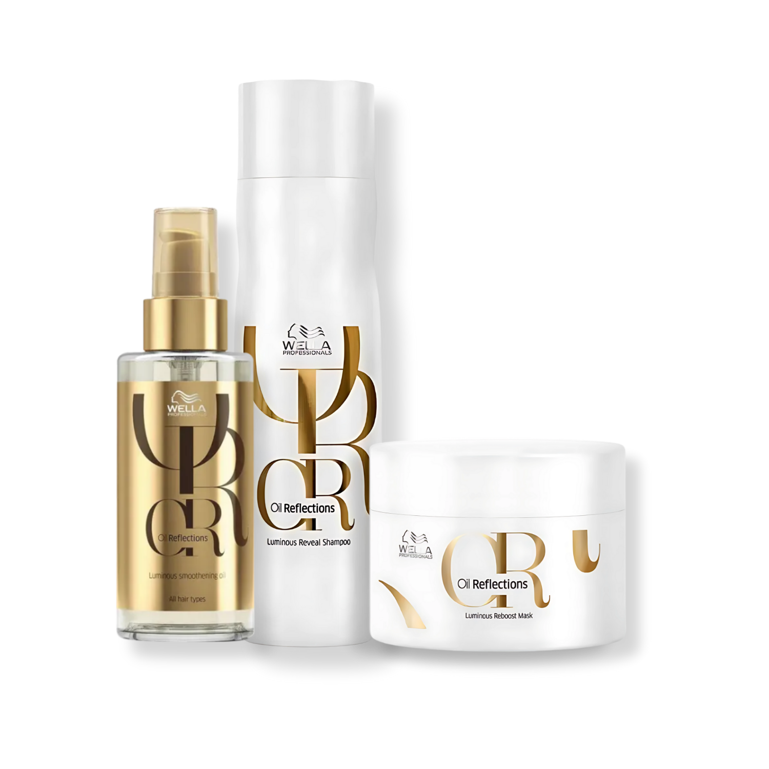 Kit Wella Oil Reflections - Shampoo 250ml , Mascara 150ml e Oleo Capilar 100ml