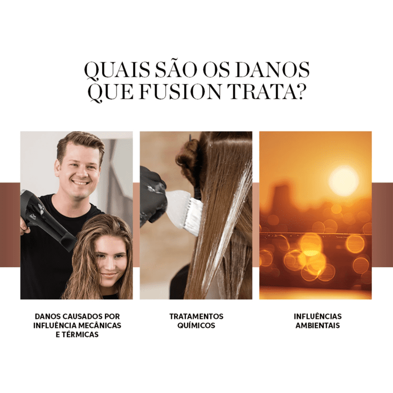 Kit Wella Professionals Fusion - Shampoo 1L e Mascara 150ml ÚNICO 6