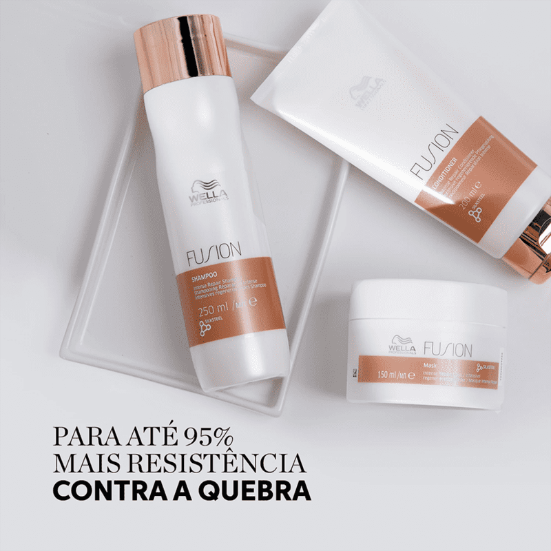 Kit Wella Professionals Fusion - Shampoo 1L e Mascara 150ml ÚNICO 7