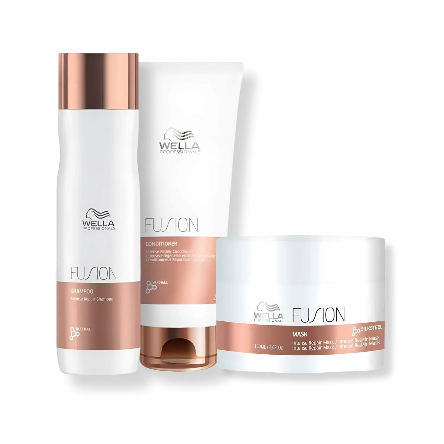 Kit Wella Professionals Fusion - Shampoo 250ml , Condicionador 200ml e Mascara 150ml
