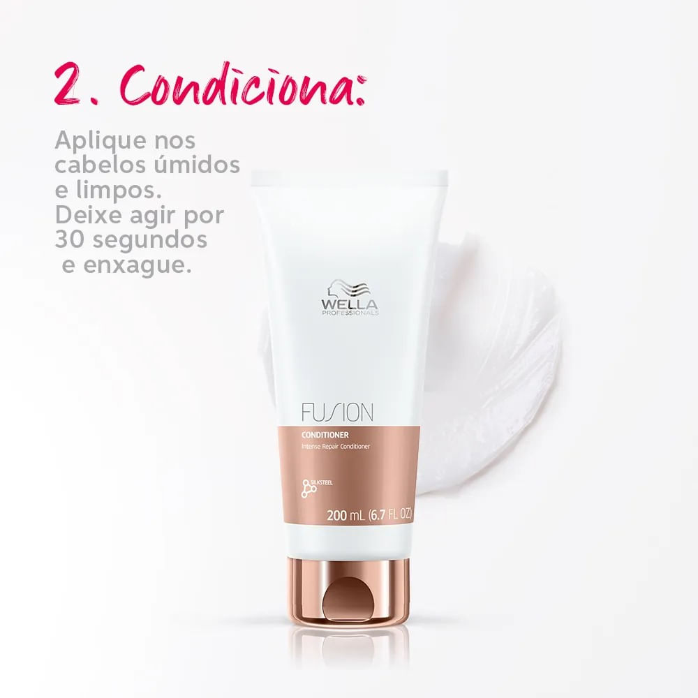 Kit Wella Professionals Fusion - Shampoo 250ml , Condicionador 200ml e Mascara 150ml ÚNICO 7