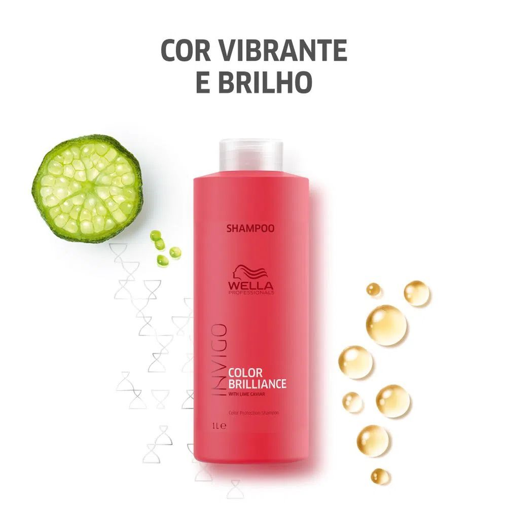 Kit com 3 Produtos Wella Color Brilliance Shampoo , Condicionador e Oleo Light para Cabelos Coloridos ÚNICO 4