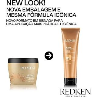 Redken All Soft Heavy Cream - Mascara Capilar 250ml 250ml 4