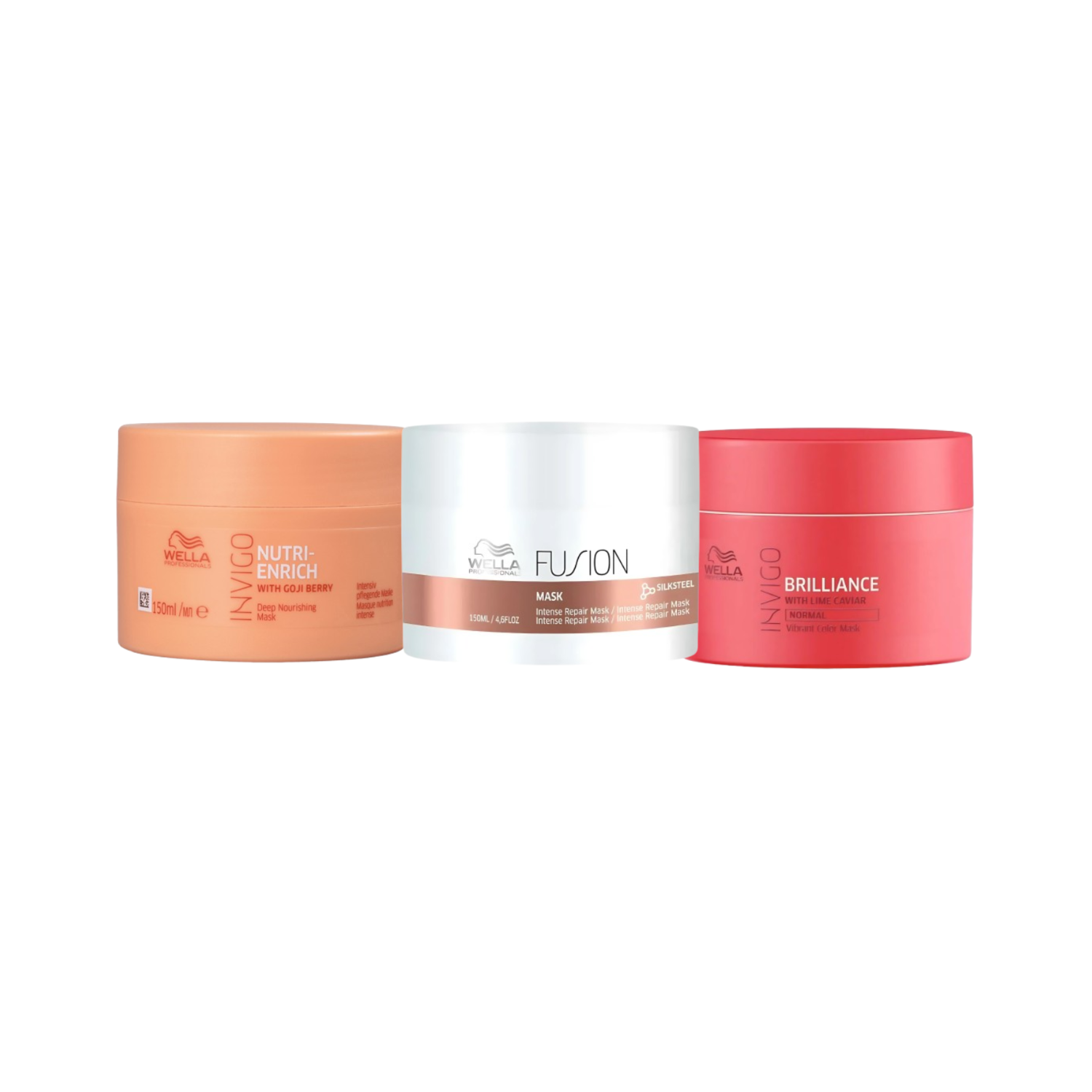 Kit Wella Cronograma - Mascara 150ml ( Brilliance , Enrich , Fusion) ÚNICO 1