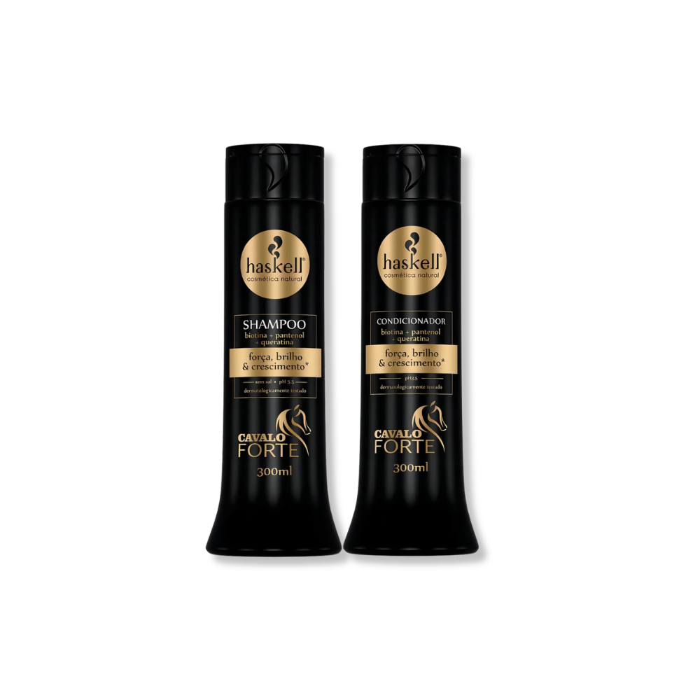 Haskell  Kit  Cavalo Forte -  Shampoo  300 ml + Condicionador 300ml