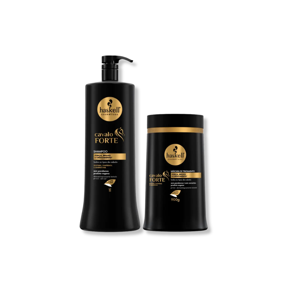 Haskell  Kit  Cavalo Forte -  Shampoo  1L + Mascara 900g