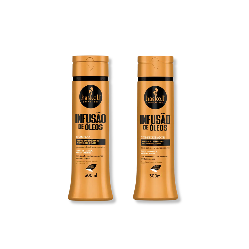 Haskell Kit Infusao de Oleos - Shampoo 300ml + Condicionador 300ml