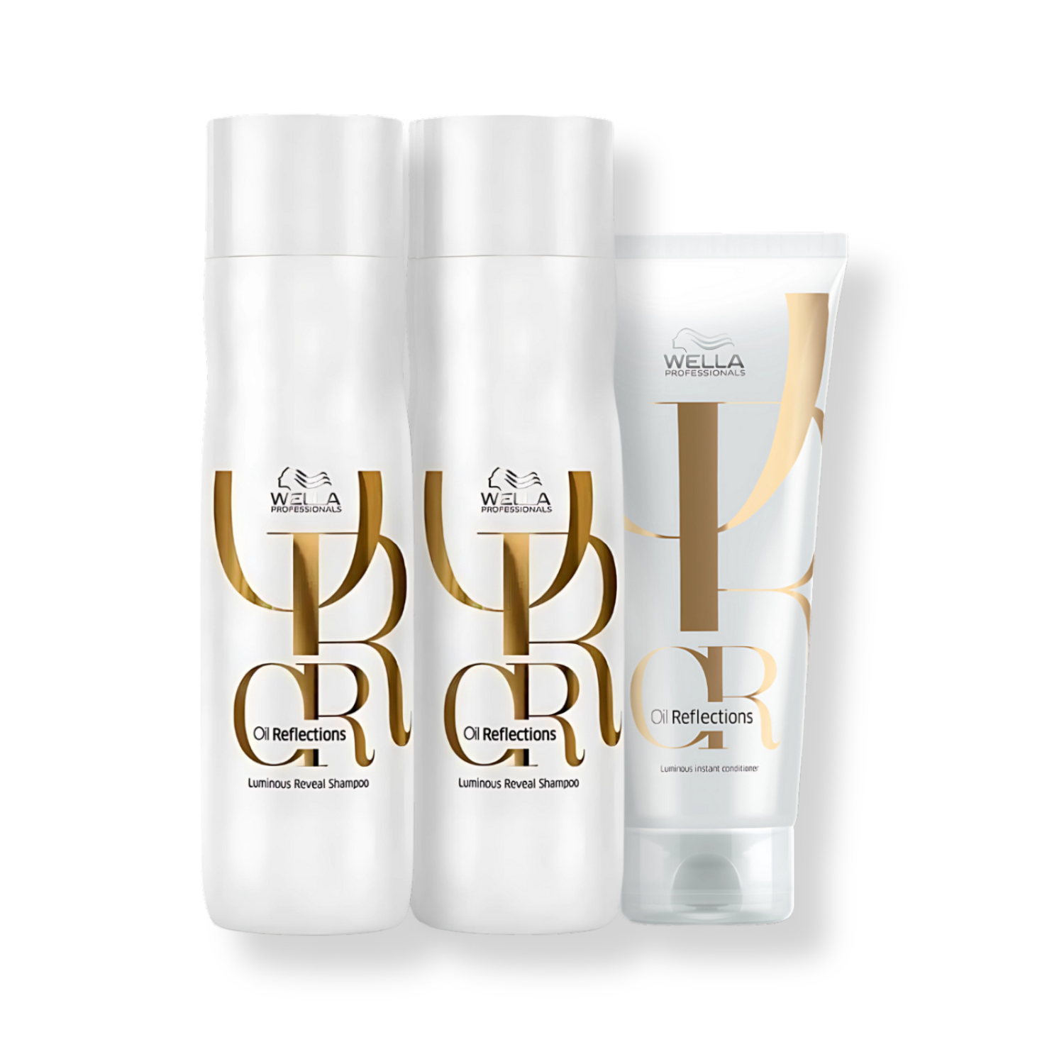 Kit Wella Oil Reflections 2x Shampoo 250ml, Condicionador 200ml 