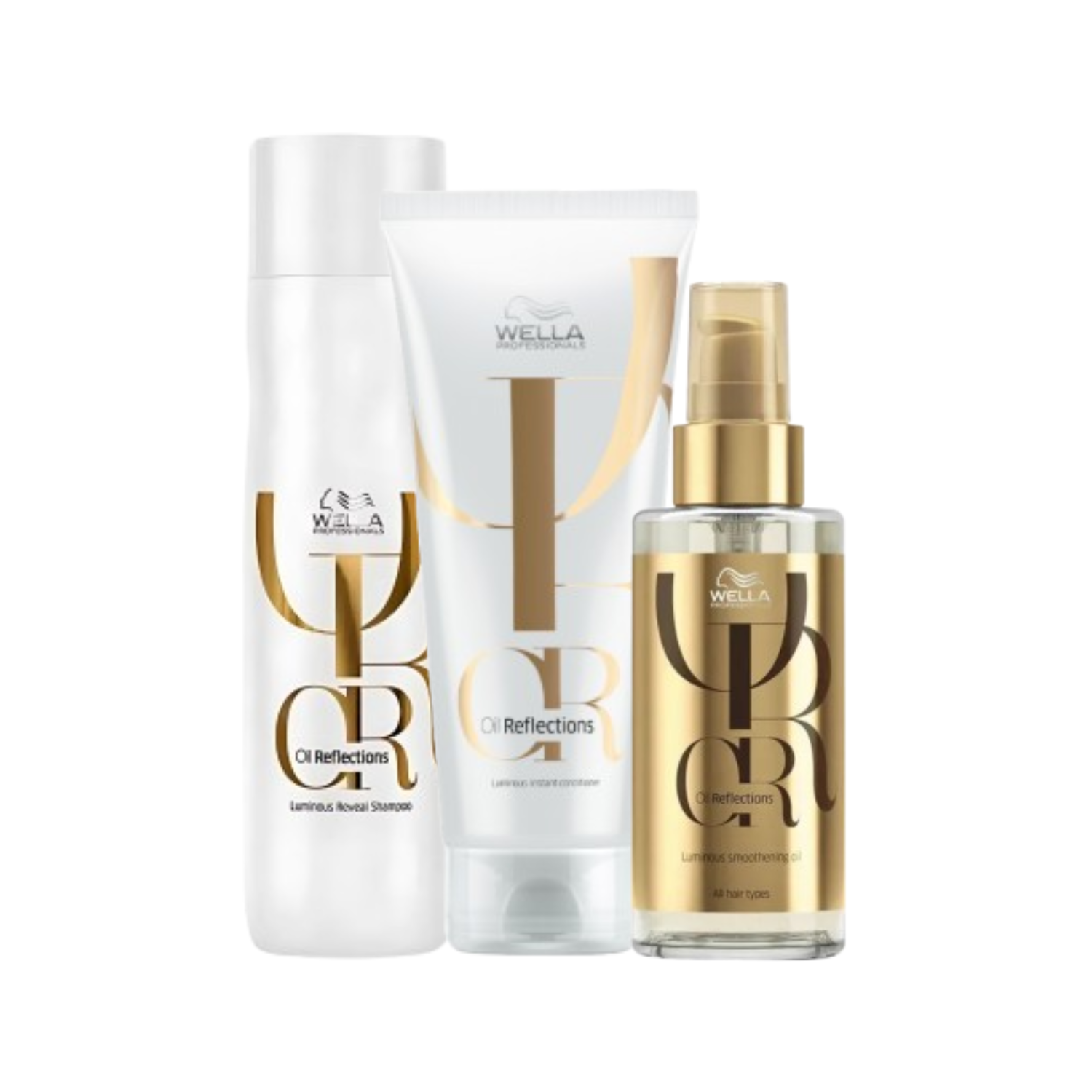 Kit Wella Professionals Oil Reflections - Shampoo 250ml , Condicionador 200ml e Oil 100ml