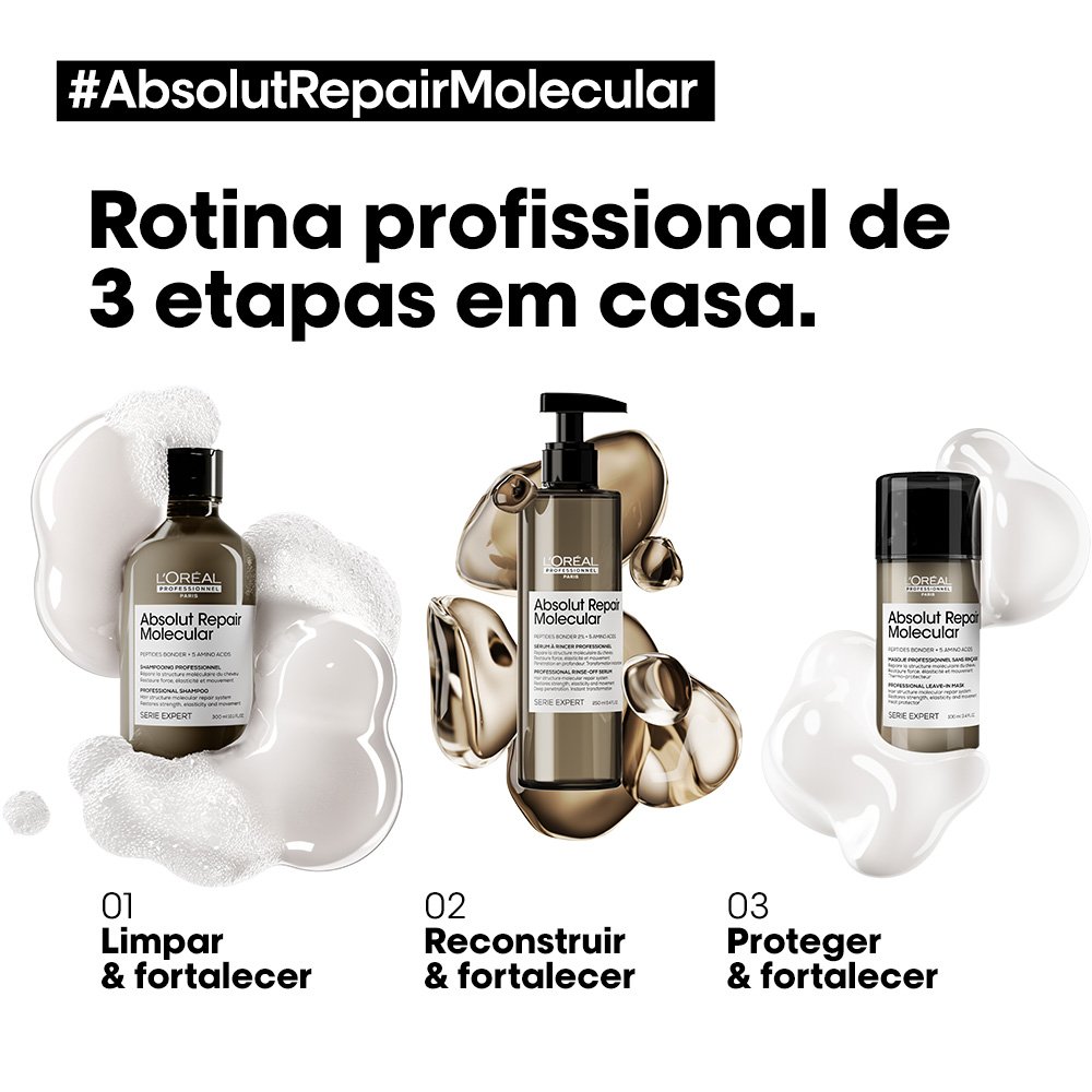 LOreal Professionnel Absolut Repair Molecular - Shampoo 300ml 300ml 2