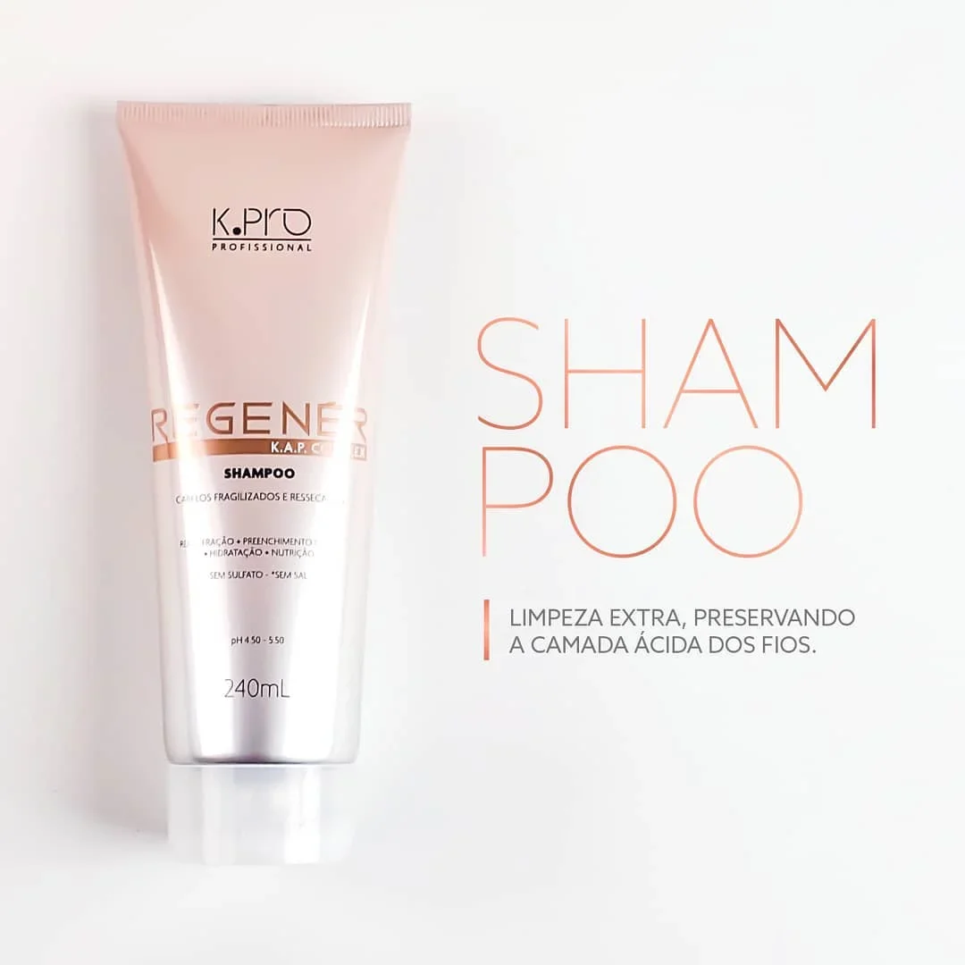 K.Pro Kit Box Regener - Shampoo 240ml + Mascara 165g + Brinde Ampola 10ml ÚNICO 2