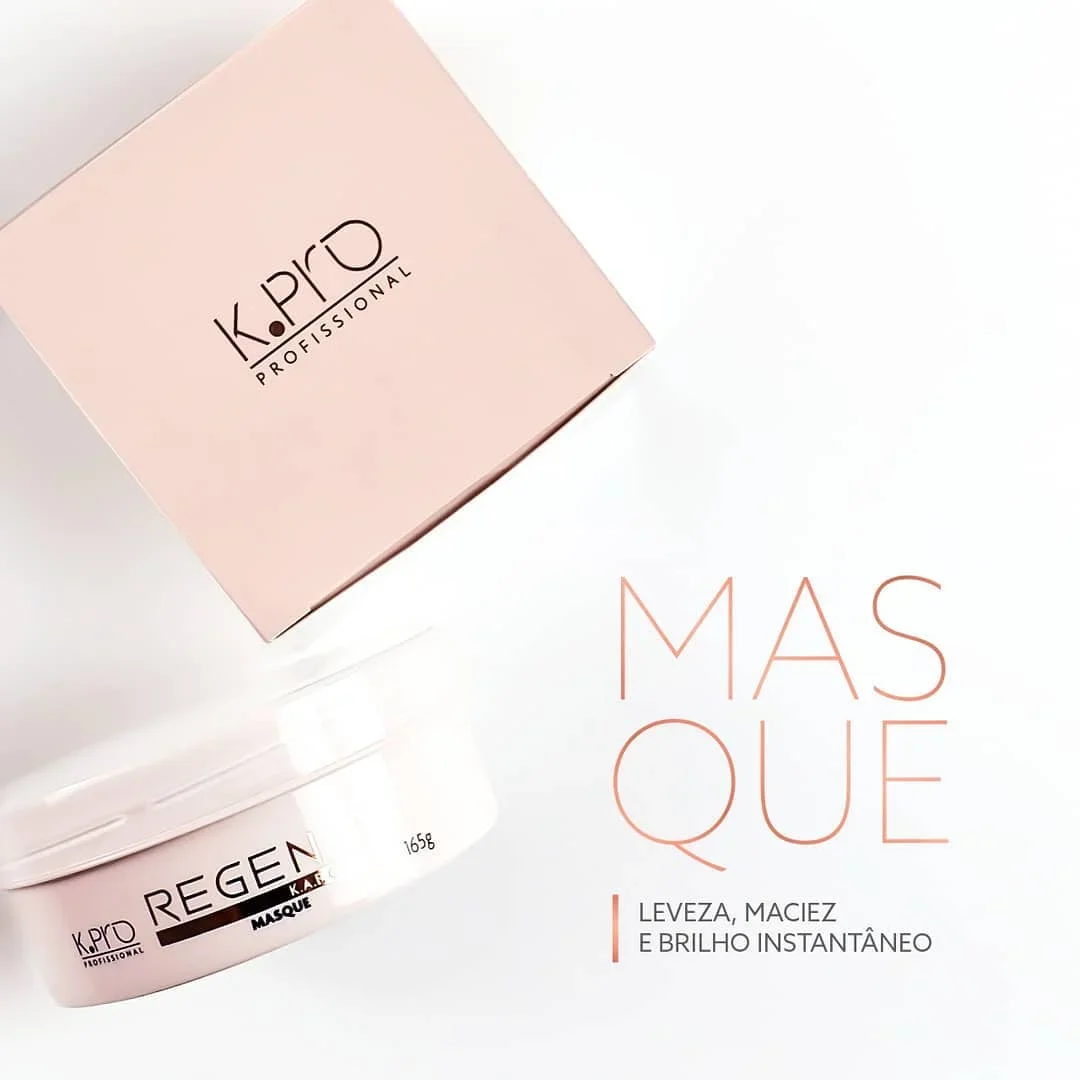K.Pro Kit Box Regener - Shampoo 240ml + Mascara 165g + Brinde Ampola 10ml ÚNICO 3