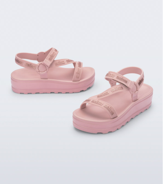 Melissa Stripes Platform M-Lover Rosa Claro Rosa 3