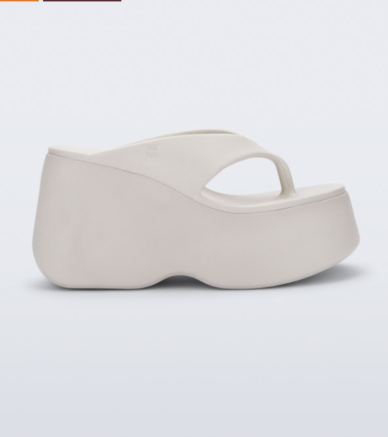 Melissa Free Thong Wedge Branco