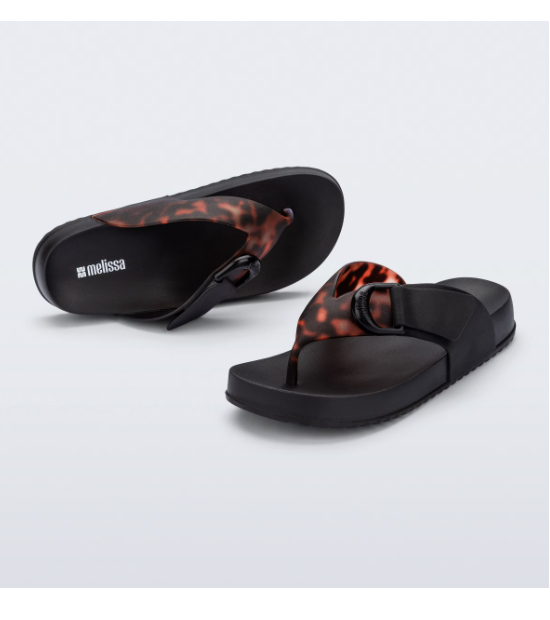 Melissa Cozy Thong Preto Vidro Preto 2