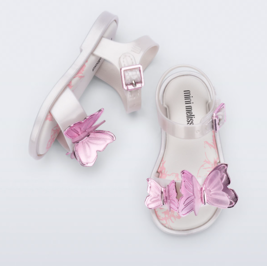  Mini Melissa fly sandal Baby Branco Perolado Branco 3