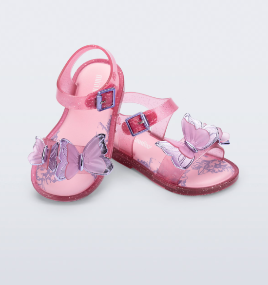 Mini Melissa fly Infantil Baby Rosa Glitter Rosa 2