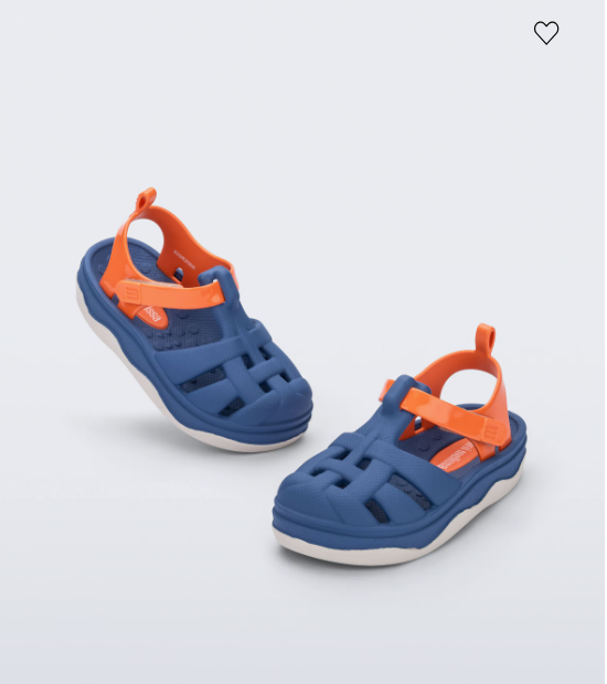 Mini Melissa Zig Baby Azul Laranja Azul 2