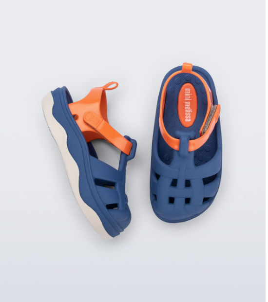 Mini Melissa Zig Baby Azul Laranja Azul 3