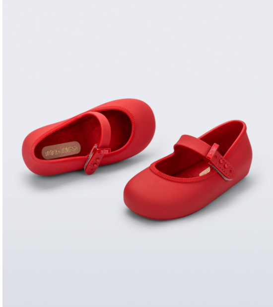 Mini Melissa Soft Ballerina Baby Vermelha Vermelho 3