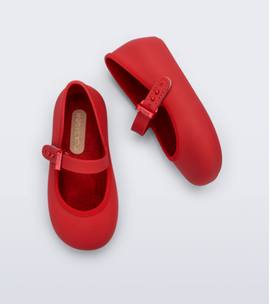 Mini Melissa Soft Ballerina Baby Vermelha Vermelho 4