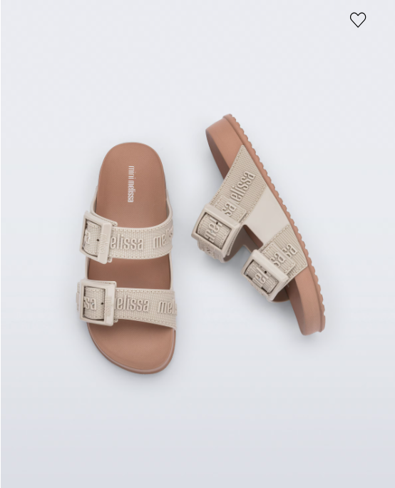 Mini Melissa Cozy Slide Marrom Bege Branco 3