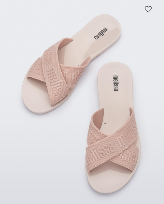 Melissa M-Lover Slide Bege Rosa Rosa 2