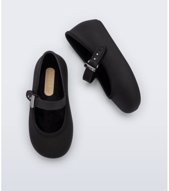Mini Melissa Soft Ballerina Baby Preto Preto 4