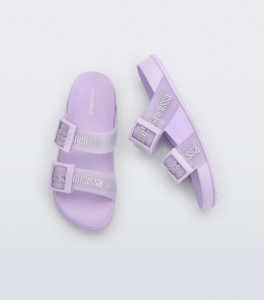 Mini melissa Cozy Slide Lilas Plat Inf Roxo 2