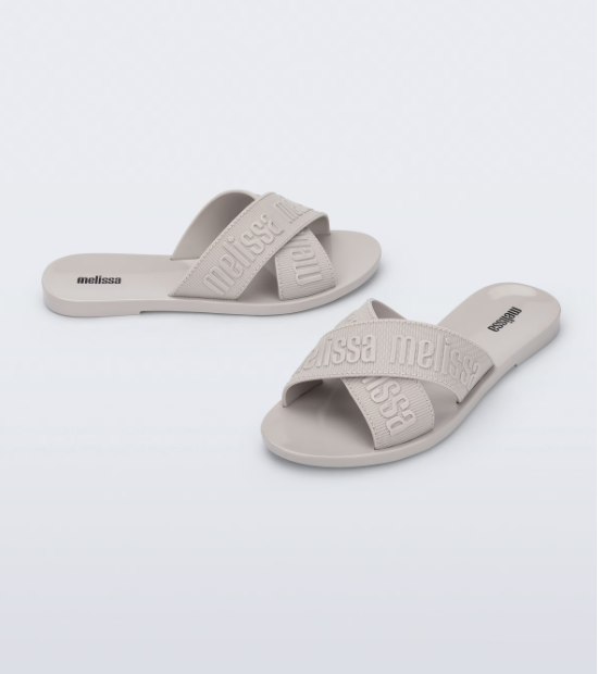 Melissa M-Lover Slide Bege Claro Branco 4