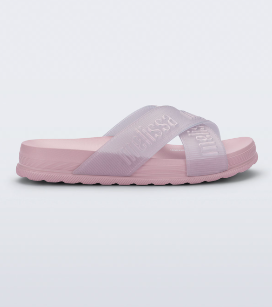 Mini Melissa Cozy Slide M-Lover II Infantil Rosa Perolado