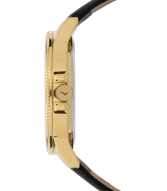 Relogio Analogico Caixa De Metal Pulseira De Silicone Dourado 2