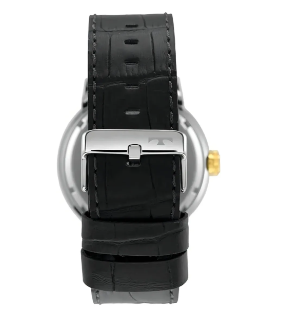 Relogio Analogico Caixa Aco Pulseira Couro Tech 20121500 Prata 3