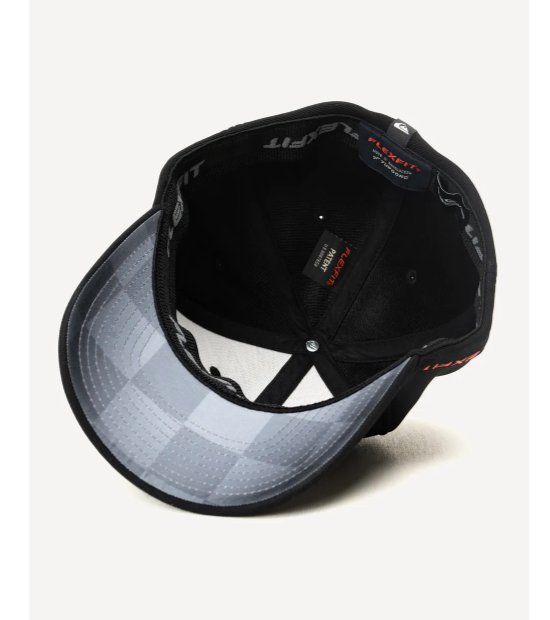 Bone Domed Logo Checker Black M Preto 6