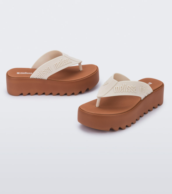 Melissa M-Lover Thong Platform Marrom Bege Marrom 2