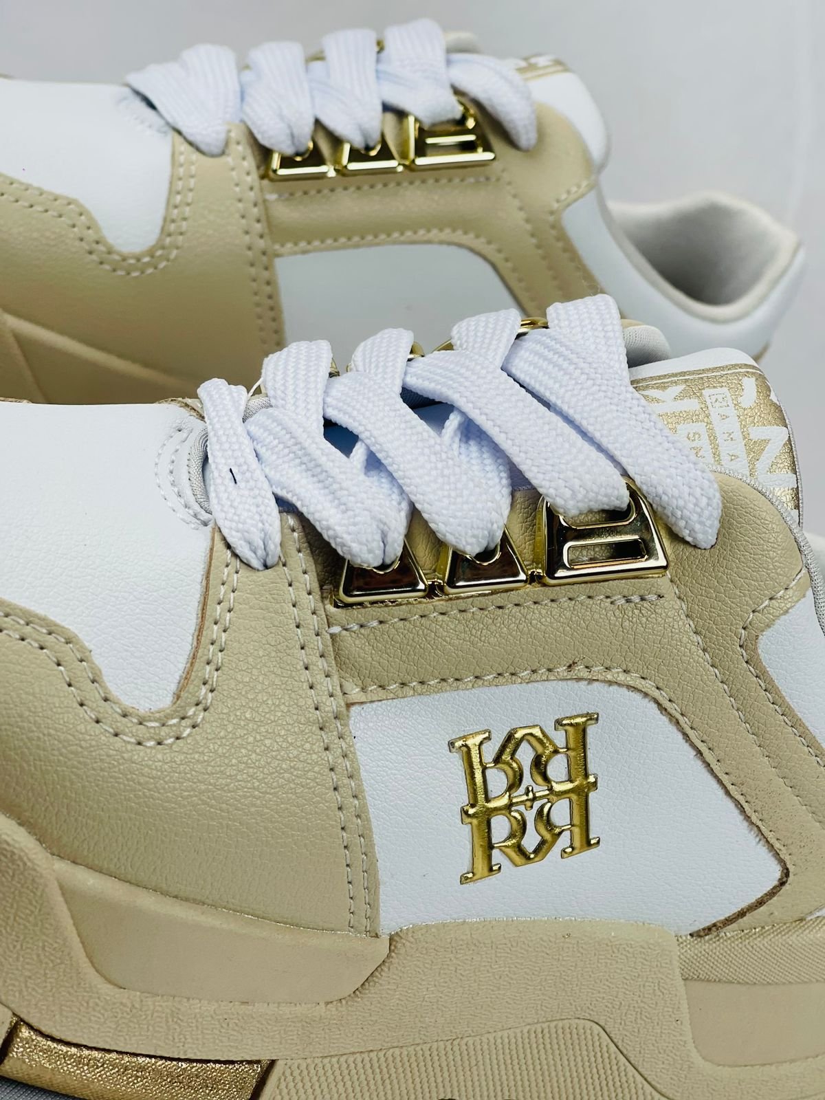 Tenis Esportivo Sintetico Feminino Ramarim Fleecy Plus Bege Bege/Branco 7