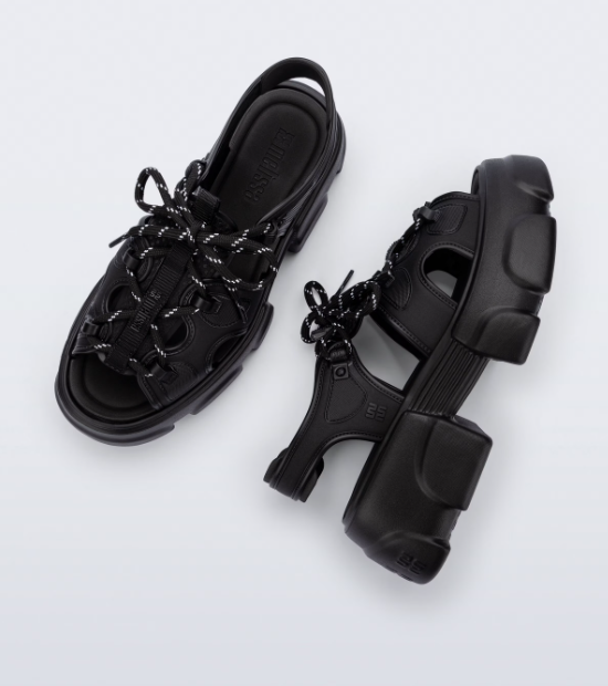 Melissa Camp Sandal Preto Preto 3