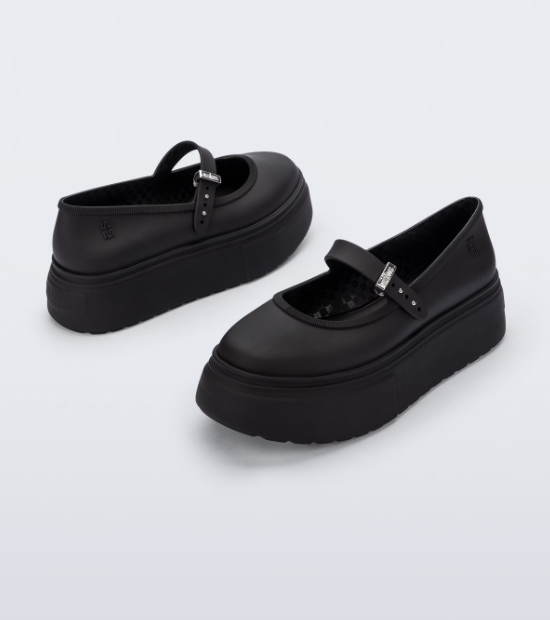 Melissa Soft Ballerina Platform Preto Preto 3